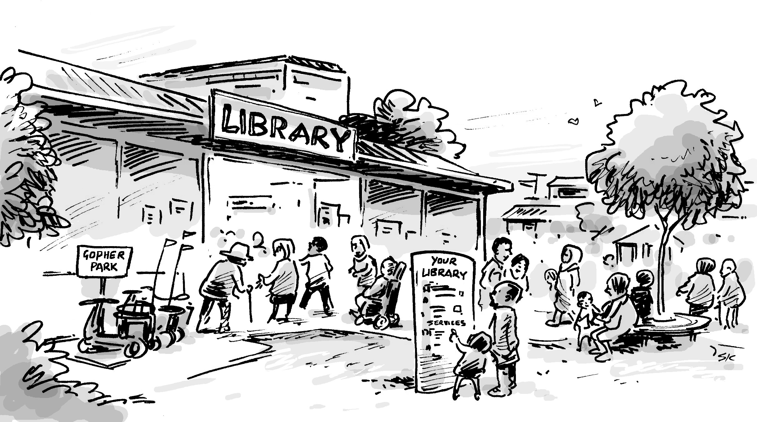 How are libraries responding to demographic change?