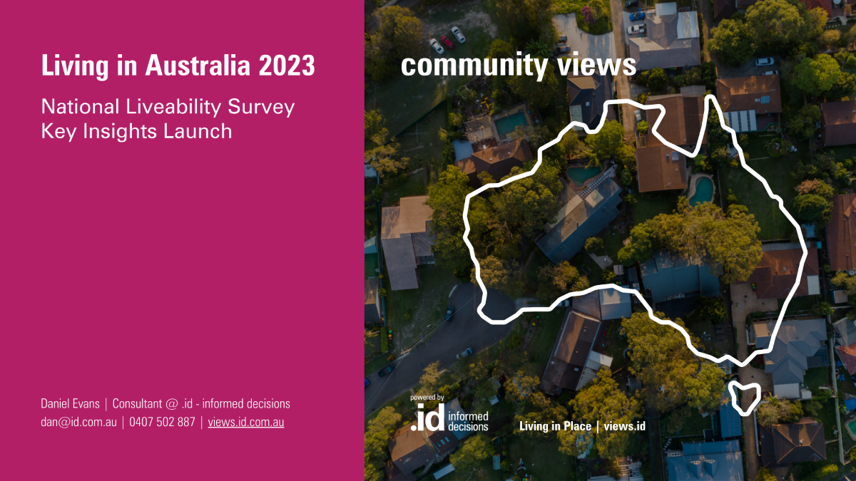 Three key insights from the Living in Australia 2023 – Liveability Survey